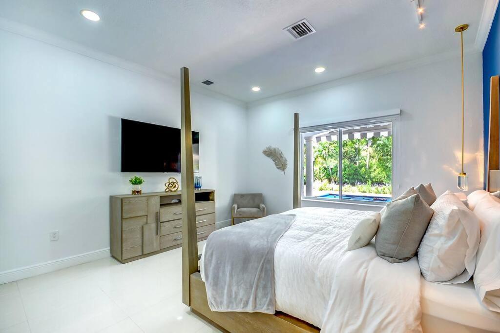 Miami 5Br Villa W Heated Pool, Games & Bbq L01 Кътлър Бей Екстериор снимка