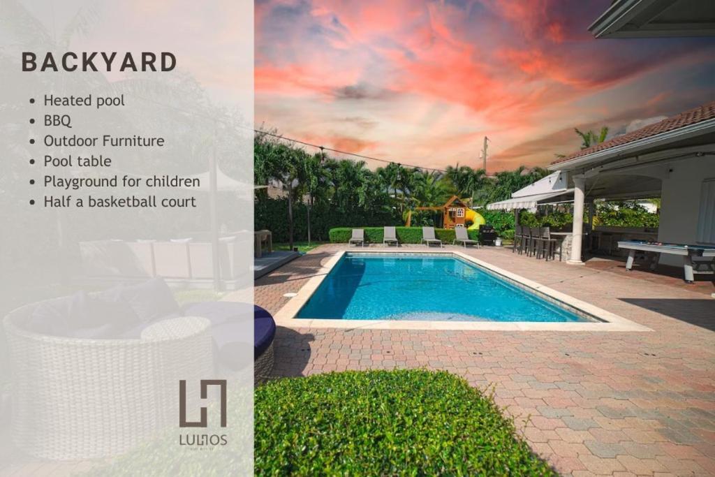 Miami 5Br Villa W Heated Pool, Games & Bbq L01 Кътлър Бей Екстериор снимка
